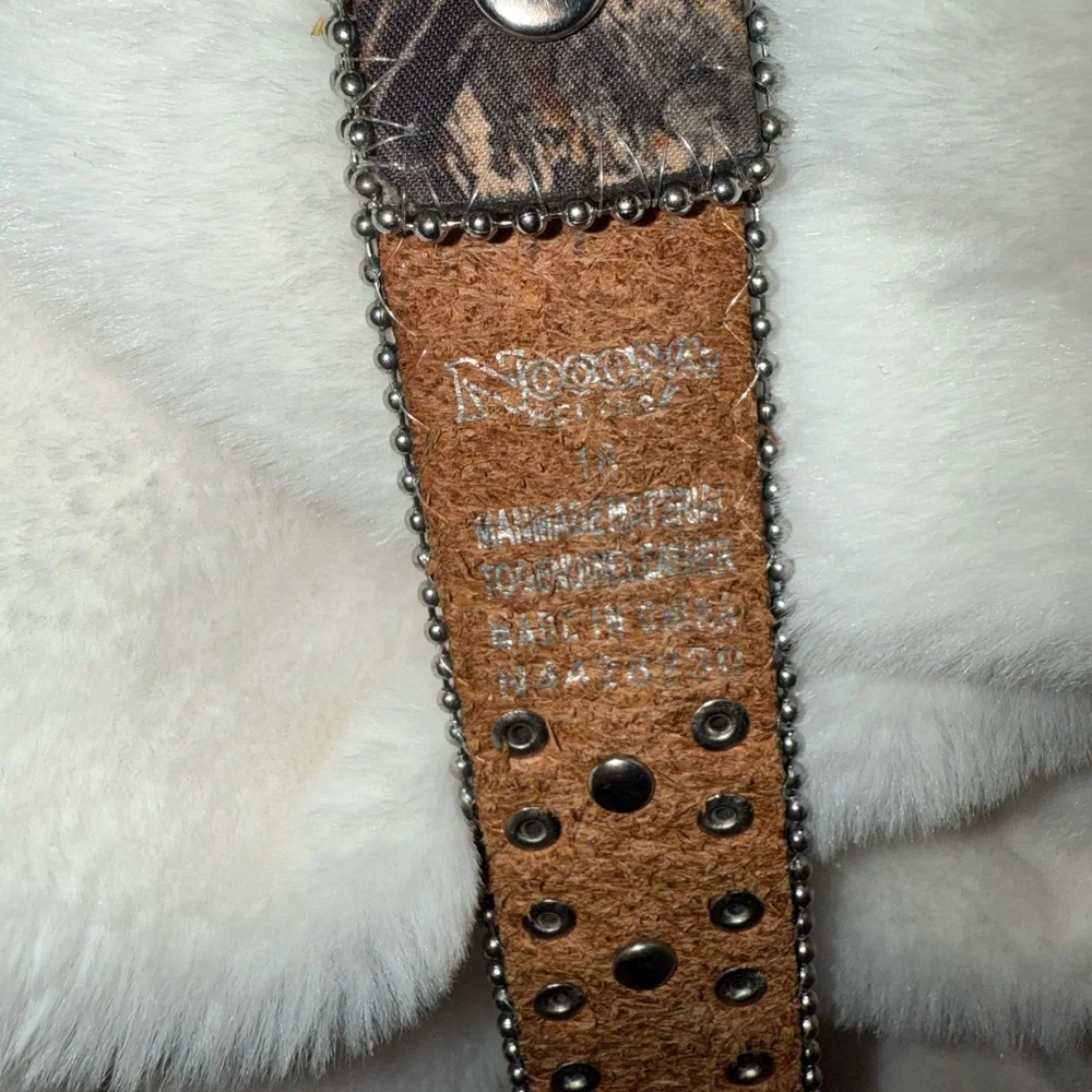 Nocona Black and Silver Western Belt